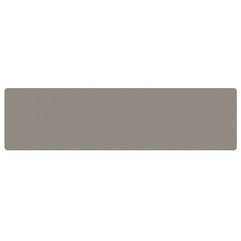 Tapijtloper 80x300 cm sisal-look zilverkleurig