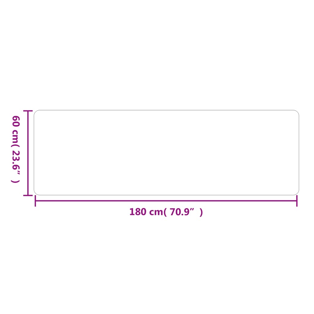 Tapijtloper 60x180 cm antracietkleurig