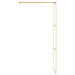 Inloopdouchewand transparant 80x195 cm ESG-glas goudkleurig