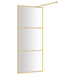 Inloopdouchewand transparant 80x195 cm ESG-glas goudkleurig