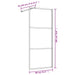 Inloopdouchewand transparant 80x195 cm ESG-glas goudkleurig
