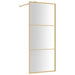 Inloopdouchewand transparant 90x195 cm ESG-glas goudkleurig