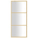 Inloopdouchewand transparant 90x195 cm ESG-glas goudkleurig