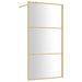 Inloopdouchewand transparant 100x195 cm ESG-glas goudkleurig