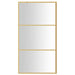 Inloopdouchewand transparant 100x195 cm ESG-glas goudkleurig