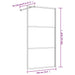 Inloopdouchewand transparant 100x195 cm ESG-glas goudkleurig