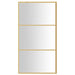 Inloopdouchewand transparant 115x195 cm ESG-glas goudkleurig