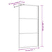 Inloopdouchewand transparant 115x195 cm ESG-glas goudkleurig