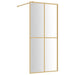 Inloopdouchewand transparant 80x195 cm ESG-glas goudkleurig
