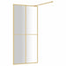 Inloopdouchewand transparant 80x195 cm ESG-glas goudkleurig