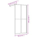 Inloopdouchewand transparant 80x195 cm ESG-glas goudkleurig