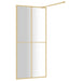 Inloopdouchewand transparant 90x195 cm ESG-glas goudkleurig