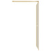 Inloopdouchewand transparant 118x195 cm ESG-glas goudkleurig