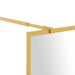 Inloopdouchewand transparant 140x195 cm ESG-glas goudkleurig