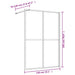 Inloopdouchewand transparant 140x195 cm ESG-glas goudkleurig