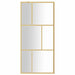 Inloopdouchewand transparant 80x195 cm ESG-glas goudkleurig