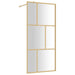 Inloopdouchewand transparant 90x195 cm ESG-glas goudkleurig