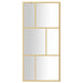 Inloopdouchewand transparant 90x195 cm ESG-glas goudkleurig