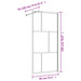 Inloopdouchewand transparant 90x195 cm ESG-glas goudkleurig