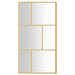 Inloopdouchewand transparant 100x195 cm ESG-glas goudkleurig