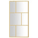 Inloopdouchewand transparant 115x195 cm ESG-glas goudkleurig