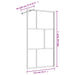 Inloopdouchewand transparant 115x195 cm ESG-glas goudkleurig