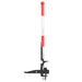 Onkruidsteker 99,5 cm geanodiseerd aluminium rood en zilver