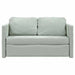 Slaapbank vloermodel 2-in-1 122x204x55 cm fluweel lichtgrijs