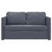 Slaapbank vloermodel 2-in-1 122x204x55 cm fluweel donkergrijs