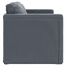 Slaapbank vloermodel 2-in-1 122x204x55 cm fluweel donkergrijs
