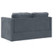 Slaapbank vloermodel 2-in-1 122x204x55 cm fluweel donkergrijs
