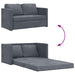 Slaapbank vloermodel 2-in-1 122x204x55 cm fluweel donkergrijs