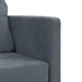 Slaapbank vloermodel 2-in-1 122x204x55 cm fluweel donkergrijs