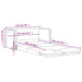 Slaapbank vloermodel 2-in-1 122x204x55 cm fluweel zwart