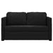 Slaapbank vloermodel 2-in-1 122x204x55 cm fluweel zwart