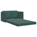 Slaapbank vloermodel 2-in-1 122x204x55 cm fluweel donkergroen