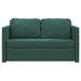 Slaapbank vloermodel 2-in-1 122x204x55 cm fluweel donkergroen