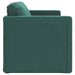 Slaapbank vloermodel 2-in-1 122x204x55 cm fluweel donkergroen