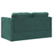 Slaapbank vloermodel 2-in-1 122x204x55 cm fluweel donkergroen