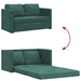 Slaapbank vloermodel 2-in-1 122x204x55 cm fluweel donkergroen