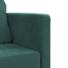 Slaapbank vloermodel 2-in-1 122x204x55 cm fluweel donkergroen