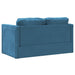 Slaapbank vloermodel 2-in-1 122x204x55 cm fluweel blauw