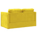 Slaapbank vloermodel 2-in-1 122x204x55 cm fluweel donkergeel