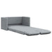 Slaapbank vloermodel 2-in-1 112x174x55 cm stof lichtgrijs