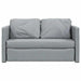 Slaapbank vloermodel 2-in-1 112x174x55 cm stof lichtgrijs