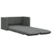 Slaapbank vloermodel 2-in-1 112x174x55 cm stof donkergrijs
