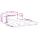 Slaapbank vloermodel 2-in-1 112x174x55 cm stof donkergrijs