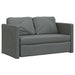 Slaapbank vloermodel 2-in-1 112x174x55 cm stof donkergrijs