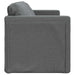 Slaapbank vloermodel 2-in-1 112x174x55 cm stof donkergrijs