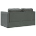 Slaapbank vloermodel 2-in-1 112x174x55 cm stof donkergrijs